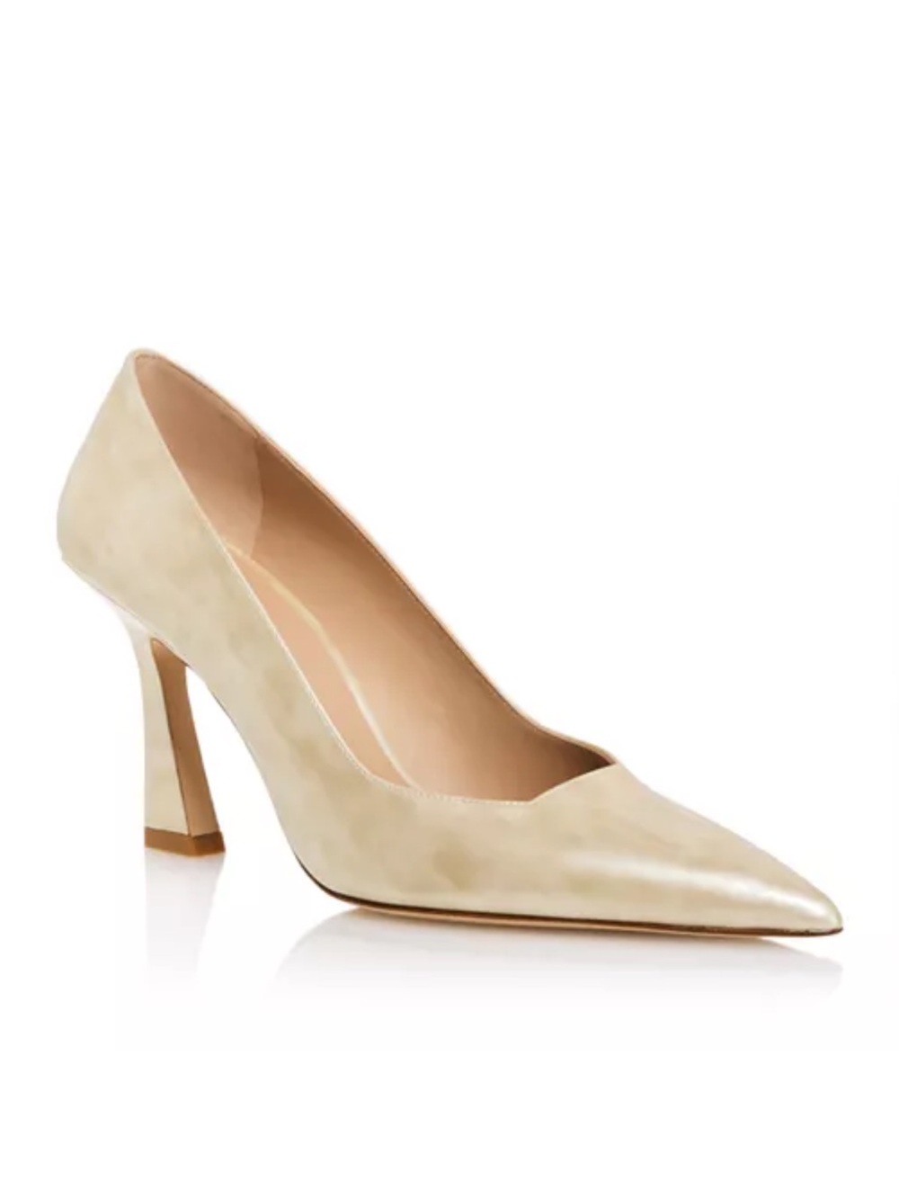 Stuart Weitzman Vinnie 85 Pump — Linen Patent Leather size 11